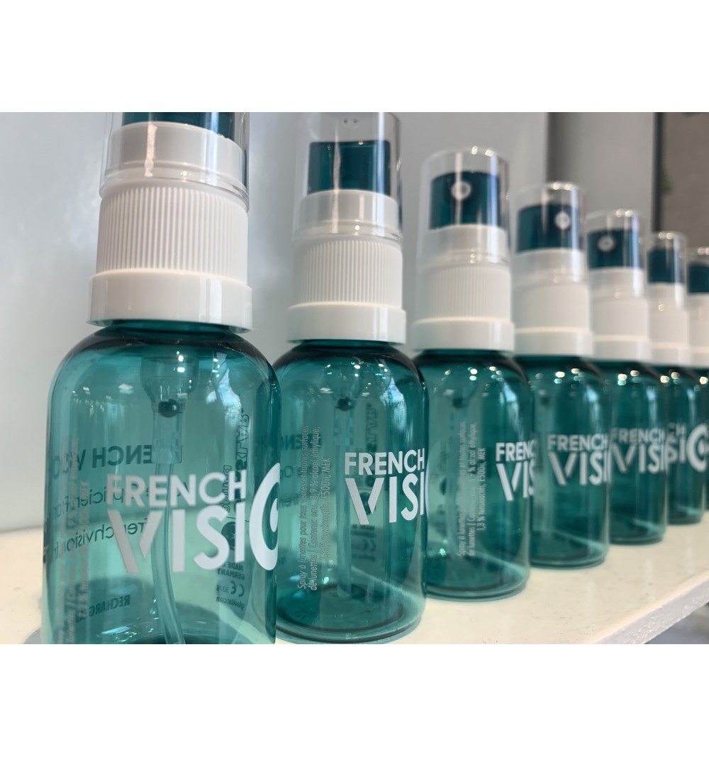 Spray nettoyant lunettes à vie - Rechargeable en magasin gratuitement